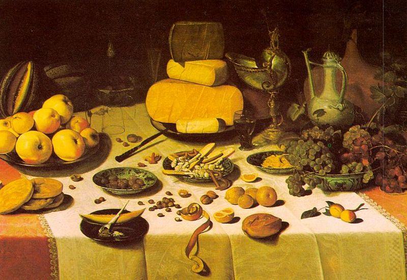 Floris van Dijck Laid Table France oil painting art